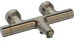 HansaPRISMA Wannenf&uuml;ll- und Brausebatterie, Ausladung 180 mm, Bronze geb&uuml;rstet