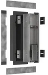 Hansgrohe XtraStoris Rock Einbau Toilettenb&uuml;rstenhalter mit Ablage und...