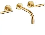 Dornbracht TARA Waschtisch-Wandbatterie Messing geb&uuml;rstet (23kt Gold)