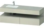 Einbauwaschtisch mit Konsolenwaschtischunterbau &bdquo;Qatego&ldquo; 160 &times; 50 &times; 60...