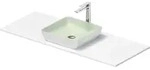 Waschbecken &bdquo;Sivida&ldquo; Waschtisch mit Konsole 12,3 cm in Blassgr&uuml;n (matt) /...