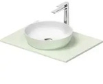 Waschbecken &bdquo;Sivida&ldquo; Waschtisch mit Konsole 12,3 cm in Wei&szlig; (matt) /...