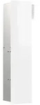 WC-Modul asis pure mit Glasfront T&uuml;ranschlag links, Unterputz, 1-t&uuml;rig 730mm, weiss