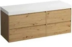 Waschtischunterbau+Waschtischplatte (MODULAR SYSTEM) LANI 495x1370x580 ohne