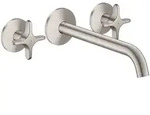 Hansgrohe AXOR One 3-Loch Waschtischarmatur Unterputz Edelstahl Optic