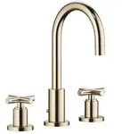 Dornbracht TARA Waschtisch-Dreilochbatterie mit Ablaufgarnitur - Champagne (22kt