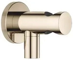 Dornbracht Wandanschlussbogen mit integriertem Brausehalter Champagne (22kt Gold)