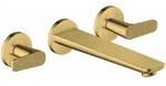Hansgrohe AXOR Citterio C 3-Loch Wannenarmatur Unterputz - Cubic cut, Polished Gold