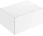 KEUCO EDITION 11 ART Sideboard mit Auszug und Beleuchtung 800 x 350 x 490 Glas wei&szlig;