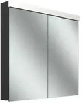 Schneider Spiegelschrank &bdquo;LOW plus LED&ldquo; 795 &times; 747 &times; 133 mm in schwarz matt
