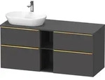 Duravit Waschtischunterschrank wandh&auml;ngend &bdquo;D-Neo&ldquo; 140 &times; 66,4 &times; 55 cm...
