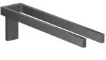 Hansgrohe AXOR Universal Rectangular Handtuchhalter zweiarmig Brushed Black Chrome