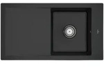 Villeroy & Boch Timeline 50 flat, fl&auml;chenb&uuml;ndige Sp&uuml;le Pure Black, 865x475 mm