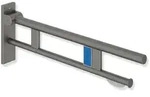 HEWI St&uuml;tzklappgriff Duo System 900, Edelstahl, Ausladung 850 mm, links