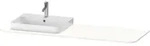 Duravit Konsole &bdquo;Happy D.2 Plus&ldquo;, links in Wei&szlig; Supermatt