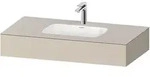 Einbauwaschtisch mit Konsole &bdquo;Qatego&ldquo; 100 &times; 55 &times; 17 cm