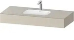 Einbauwaschtisch mit Konsole &bdquo;Qatego&ldquo; 120 &times; 55 &times; 17 cm