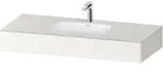 Einbauwaschtisch mit Konsole &bdquo;Qatego&ldquo; 120 &times; 55 &times; 17 cm