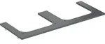 Geberit ONE Waschtischplatte, Steinzeug, schwarz Marmoroptik matt, 119 x 47,3...