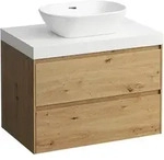 Waschtischunterbau+Waschtischplatte (MODULAR SYSTEM) LANI 495x785x580 mit...