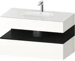 Einbauwaschtisch mit Konsolenwaschtischunterbau &bdquo;Qatego&ldquo; 100 &times; 55 &times; 60...