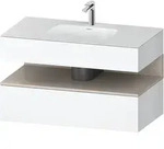 Einbauwaschtisch mit Konsolenwaschtischunterbau &bdquo;Qatego&ldquo; 100 &times; 55 &times; 60...
