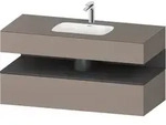 Einbauwaschtisch mit Konsolenwaschtischunterbau &bdquo;Qatego&ldquo; 120 &times; 55 &times; 60...