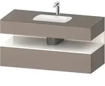 Einbauwaschtisch mit Konsolenwaschtischunterbau &bdquo;Qatego&ldquo; 120 &times; 55 &times; 60...