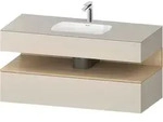 Einbauwaschtisch mit Konsolenwaschtischunterbau &bdquo;Qatego&ldquo; 120 &times; 55 &times; 60...