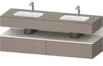 Einbauwaschtisch mit Konsolenwaschtischunterbau &bdquo;Qatego&ldquo; 160 &times; 55 &times; 60...
