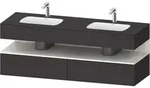 Einbauwaschtisch mit Konsolenwaschtischunterbau &bdquo;Qatego&ldquo; 160 &times; 55 &times; 60...