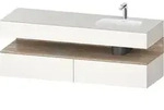 Einbauwaschtisch mit Konsolenwaschtischunterbau &bdquo;Qatego&ldquo; 160 &times; 55 &times; 60...