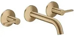 Hansgrohe AXOR One 3-Loch Waschtischarmatur Unterputz Wandmontage Brushed Bronze