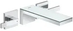 Hansgrohe AXOR MyEdition 3-Loch Waschtischarmatur Unterputz Chrom/Spiegelglas