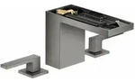 Hansgrohe AXOR MyEdition 3-Loch Waschtischarmatur 110 Push-Open, Polished Black