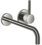 Dornbracht META Waschtisch-Wand-Einhandbatterie mit Einzelrosetten Dark Chrome