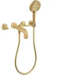 Hansgrohe AXOR Citterio 3-Loch Wannenarmatur Unterputz Brushed Gold Optik, Ausladung