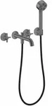 Hansgrohe AXOR One 3-Loch Wannenarmatur Unterputz Brushed Black Chrome