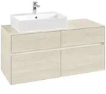 Villeroy & Boch Collaro Waschbeckenunterschrank C129B0, 1200x548x500mm, White...