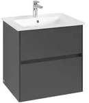 Villeroy & Boch Collaro Waschbeckenunterschrank C14300, 611x610x480 mm, Graphite