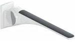 HEWI LifeSystem St&uuml;tzklappgriff Basic, Ausleger Aluminium, pulverbeschichtet,