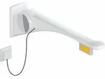 HEWI St&uuml;tzklappgriff Premium LifeSystem, links, Ausladung 900 mm, Signalwei&szlig;