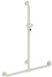 HEWI Duschhandlauf mit verschiebbarer Brausehalterstange Serie 801 Polyamid matt