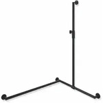 HEWI Duschhandlauf System 900, links, Edelstahl, pulverbeschichtet, magnetischer