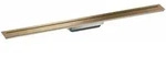 Hansgrohe AXOR Drain Fertigset Duschrinne, Brushed Bronze, 900 mm, frei im...