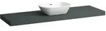 Waschtisch-Platte LANI 495x1570x65 mit Ausschnitt mittig inklusive 3