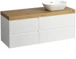 Waschtischunterbau+Waschtischplatte (MODULAR SYSTEM) LANI 495x1370x580 mit...