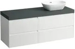 Waschtischunterbau+Waschtischplatte (MODULAR SYSTEM) LANI 495x1370x580 mit...