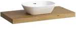 Waschtisch-Platte LANI 495x985x65 mit Ausschnitt mittig inklusive 2