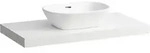 Waschtisch-Platte LANI 495x985x65 mit Ausschnitt mittig inklusive 2